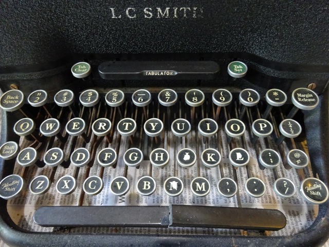 L.C. Smith Typewriter - keyboard detail 