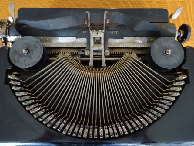 Vintage Remington portable typewriter - detail